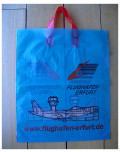 PE Schlaufentragetaschen Flughafen Erfurt rote Henkel