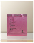 PP Non Woven Taschen rosa mit Siebdruck 