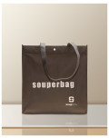 PP Non Woven Taschen schwarz mit weißem Druck 