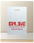 PE Taschen Plastiktüten bedruckt monochrom rot MR BIG