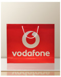 Logotaschen aus Papier Vodafone
