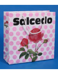 Weiße Kunststofftaschen bedruckt Salcedo