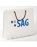 SAG Kunststofftaschen mit Kordeln und Metallösen 