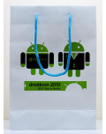 Papiertragetaschen Droidcon vorne