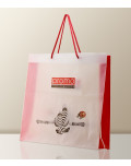 Promotiontaschen aus Kunststoff mit Kordeln 