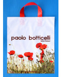 PE Schlaufentragetaschen weiß mit roten Henkeln paolo botticelli 