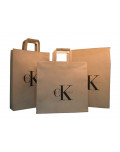 Papiertragetaschen bedrucken Kraftpapier Calvin Klein