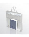 Bibliothekstaschen transparent , mit  Kordeln 