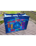 PP Woven Tasche Blau Hauptstädte