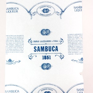 Einschlagpapiere Sambuca