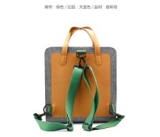 Hybrid aus Rucksack und Laptoptasche plus Lederapplikationen 10