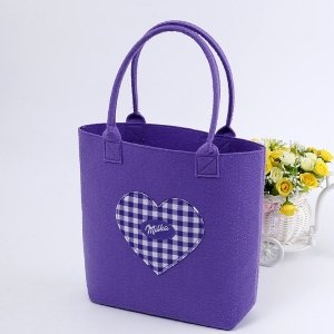 Tasche Milka Schokolade in CI Farben und Logo