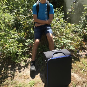 Koffer und Rucksack in Schwarz Blau, 5
