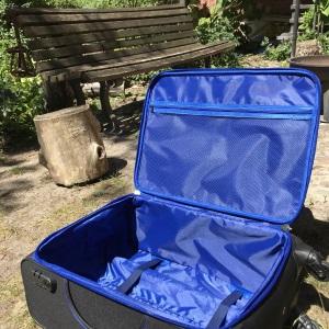 Koffer Schwarz Blau, offen 4