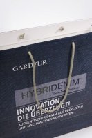 Exclusive paper bags with cotton ribbon in fishbone pattern, Gardeur