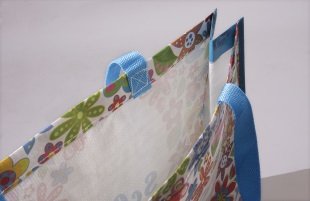 Randumschlag, Saum pp Tasche