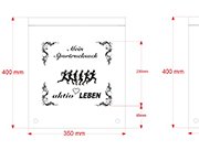 Pull bag, non woven bag of Marathon, layout